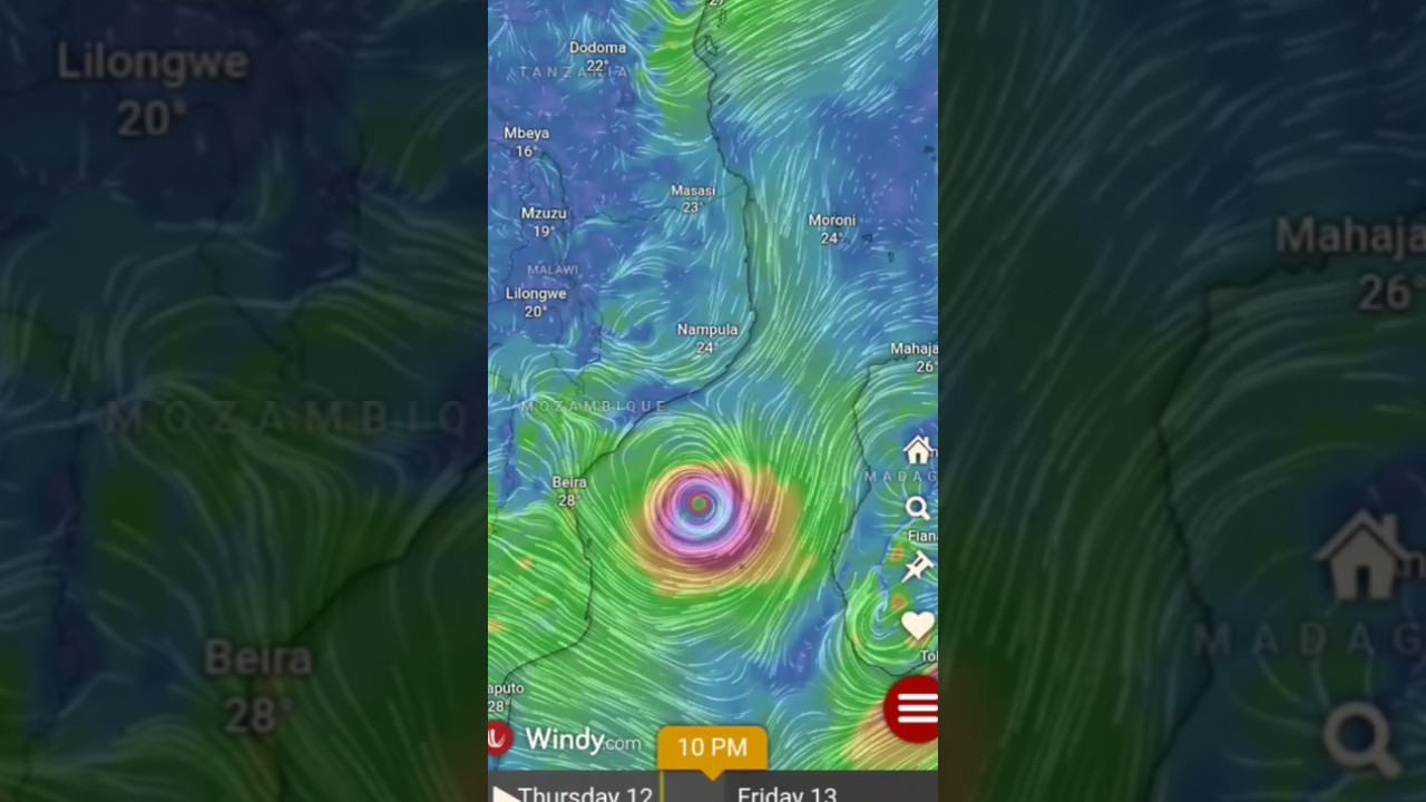 “Gezani ” storm 🌀 is moving towards ((Mozambique ⚡⛈️))