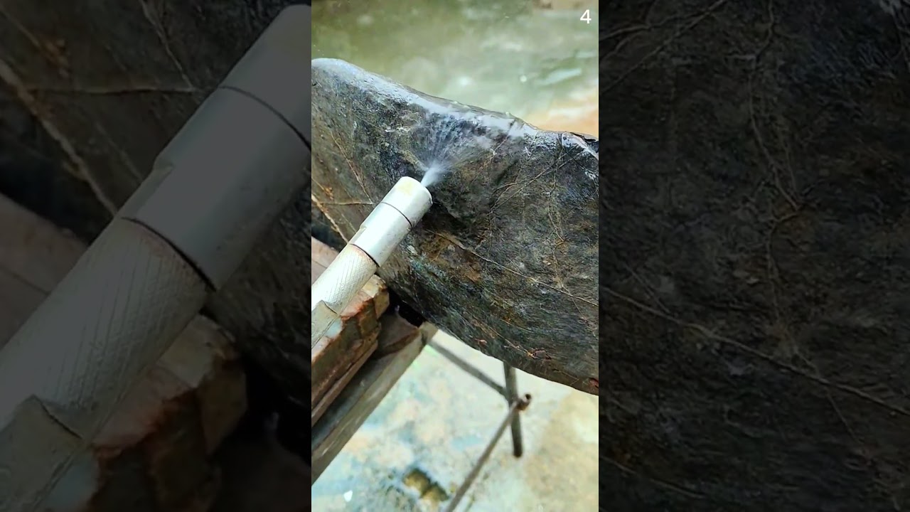 Alat penyemprot air yang dapat digunakan akan untuk membelah batu dengan sangat efektif 