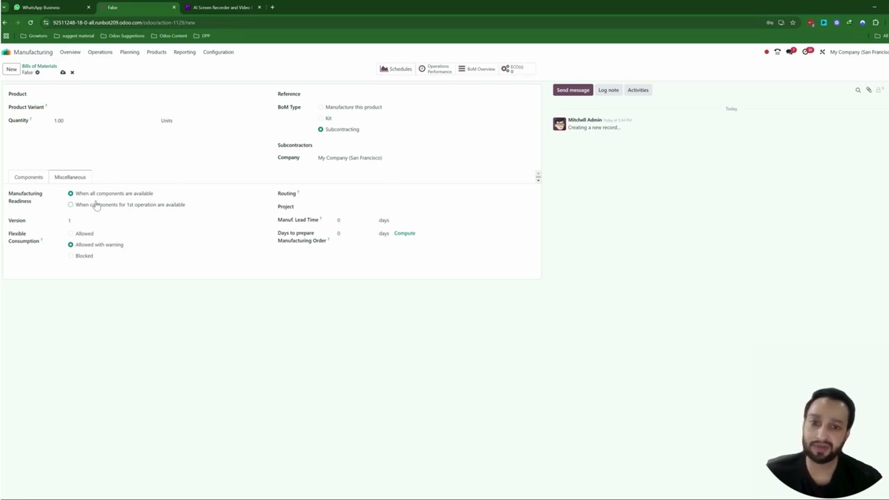 Odoo Manufacturing Tour Part 1 (English) – The Ultimate Guide for Beginners!