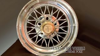 15 inch RWD Extreme Poke® 30 Spoke Elbow® Wire Wheels
