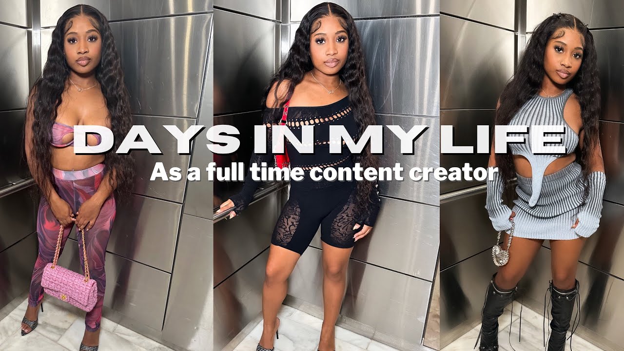 Days In My Life as a Full Time Content Creator | Filming | Editing | Modeling 🎥