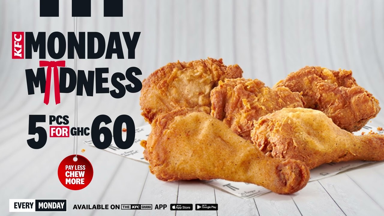 BIG DISCOUNT: Introducing the 𝐊𝐅𝐂 𝐌𝐨𝐧𝐝𝐚𝐲 𝐌𝐚𝐝𝐧𝐞𝐬𝐬 🍗🔥 - KFC Ghana