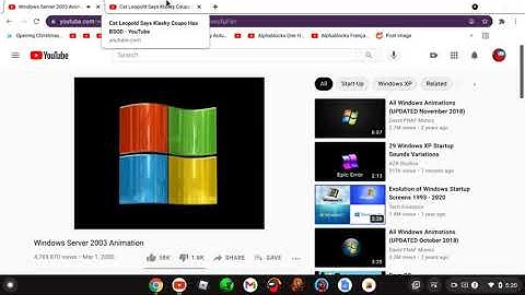 Windows Server 2003 intro has BSOD