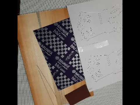 مشبک کاری روی تخته سه لایی