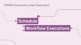 How to schedule a workflow execution on KNIME Community Hub (Team plan)