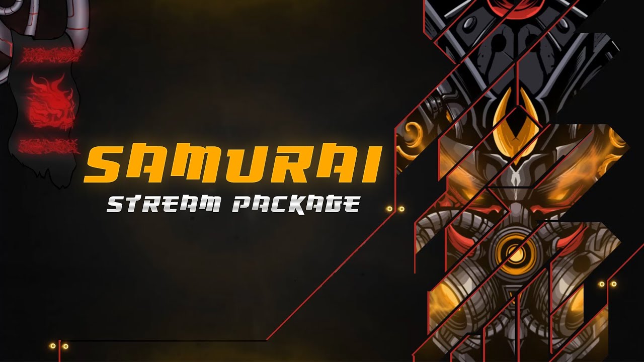 Twitch Overlay | Futuritic Samurai Package