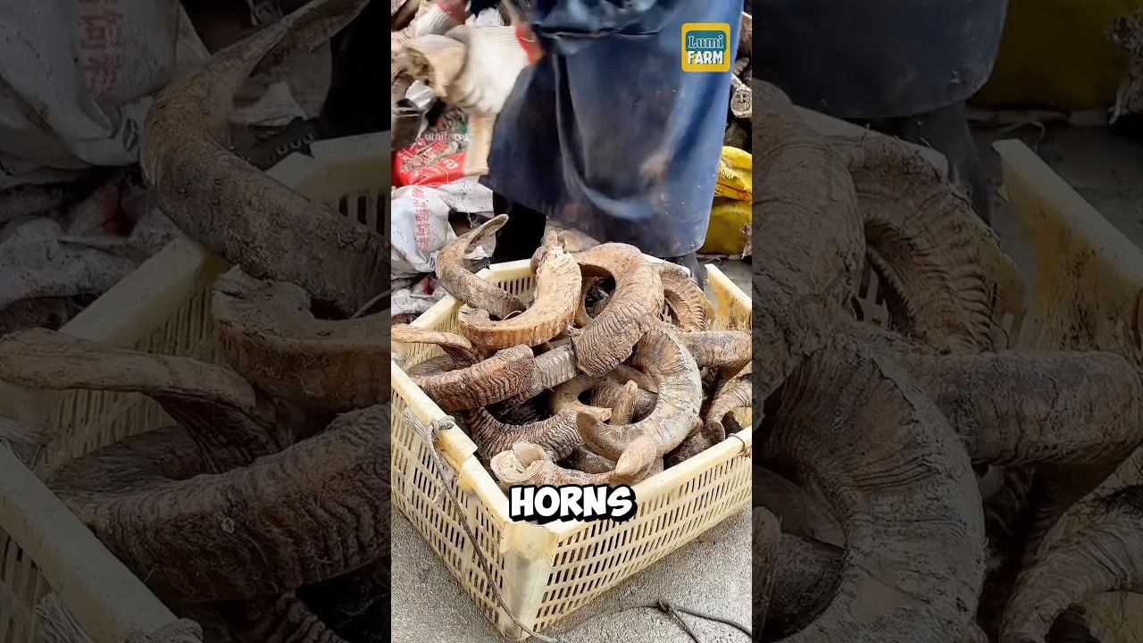 How do the Chinese turn sheep horns into massage combs? 