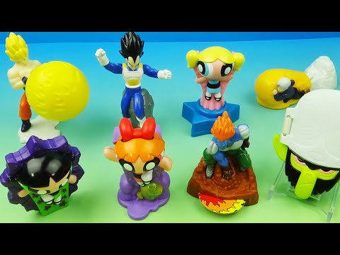 2002 DRAGON BALL Z / POWERPUFF GIRLS set of 8 BURGER KING