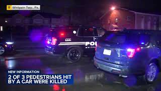 2 pedestrians dead, 1 injured after being hit by car in Montgomery County