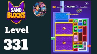 Sand blocks drop puzzle level  321 solution and walkthrough 