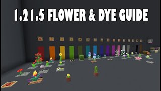 Complete Guide to Flowers & Dyes in 1.21.10 ! #minecraft #SpringtoLife