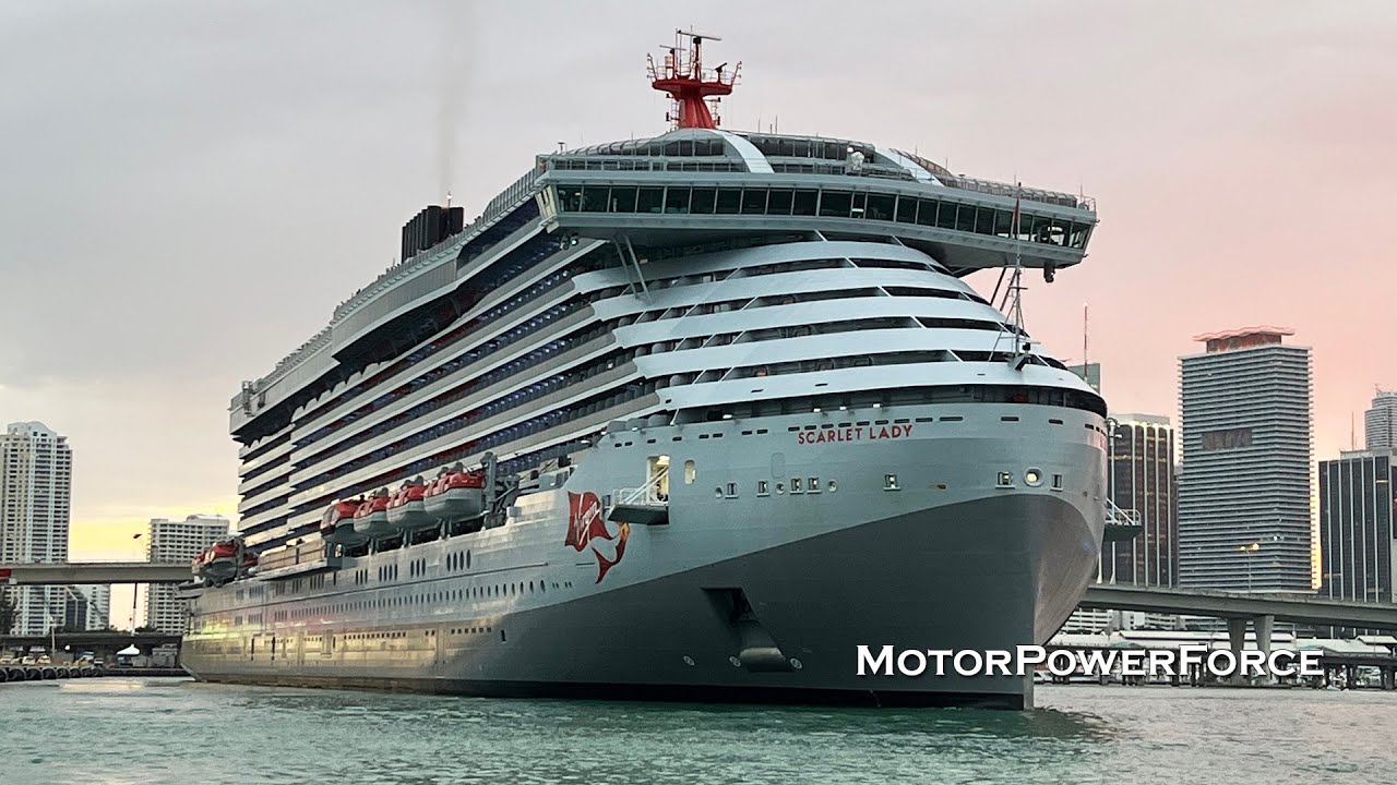 Virgin Voyages Scarlet Lady - Cruise Ship Departure from Miami