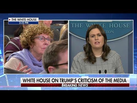 Sarah Sanders Pressed on Fake News Media Awards