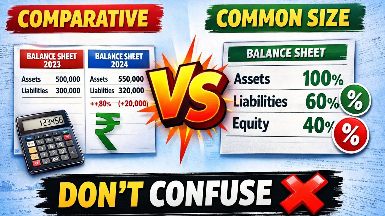 Comparative and common size statements | full explanation |  one shot | 12th accountancy 