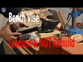 restoration bench vise part. (Lead screw Nut)