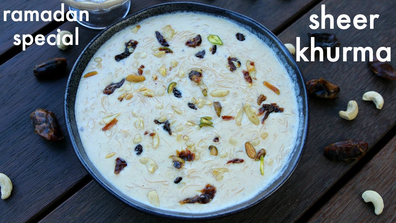 sheer khurma recipe | eid special sheer korma | शीर खुरमा बनाने का तरीका | Hebbar | Hebbars Kitchen