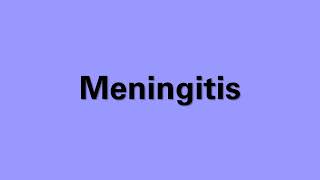 Meningitis