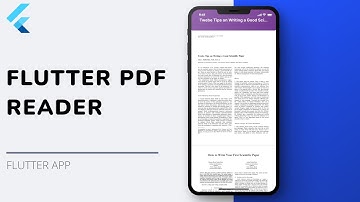 Build a PDF Reader App using Flutter