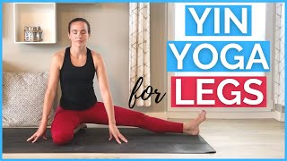 Yin Yoga for Legs  15 min Deep stretches for sore and stiff leg muscles