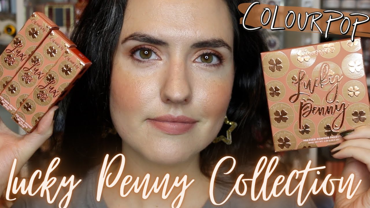 NEW ColourPop LUCKY PENNY Collection Swatches, Tutorial + LOTS of