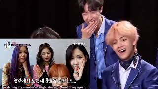 BTS reaction to lisa blackpink funny moments