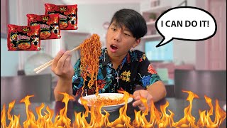 First to finish EXTREME 2x Spicy Noodle Challenge 🔥🔥 Wins $10,000 *** WORST DECISION 😂***