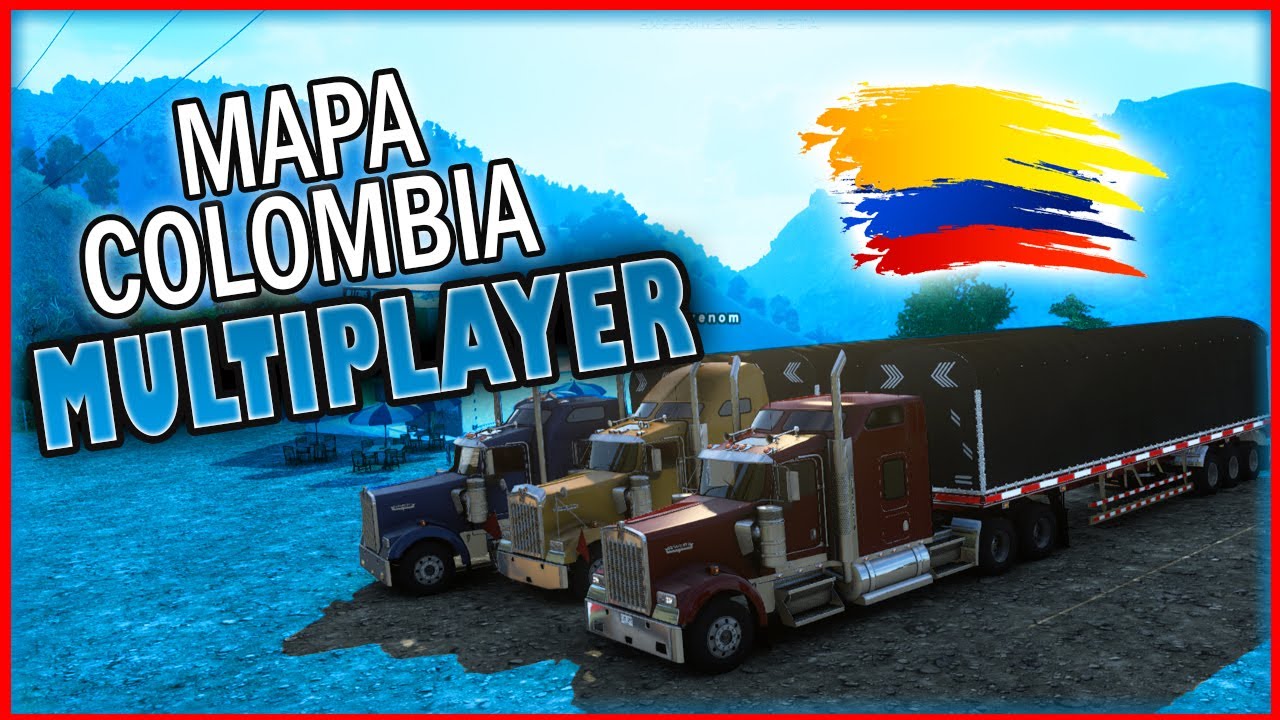 Primer Mapa De Colombia En Multiplayer (Test) | American Truck Simulator - 1.41