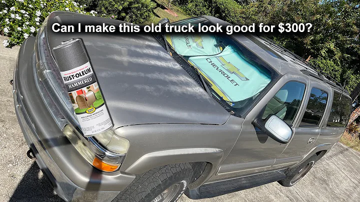 Painting a Truck with Rustoleum Hammered Spray Paint Pt. 1