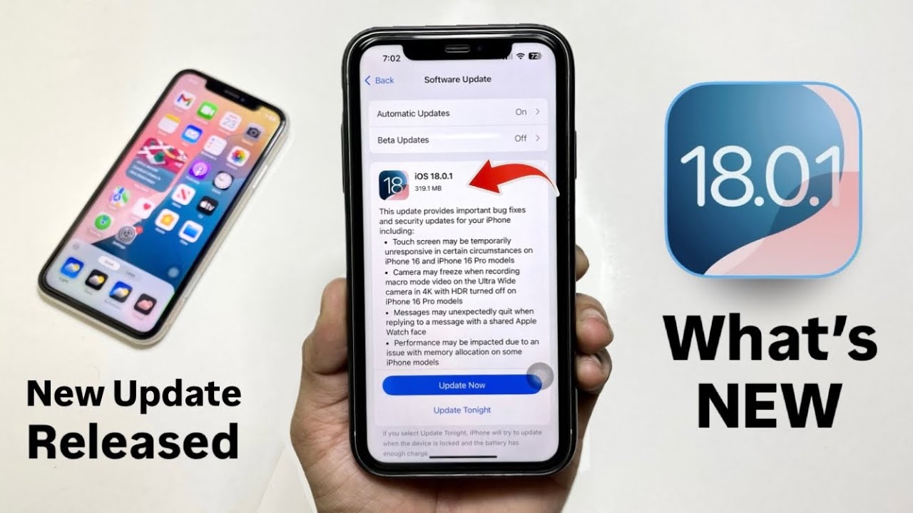 iOS 18.0.1 Released - What’s New iOS 18.0.1 - Should You Update - YouTube