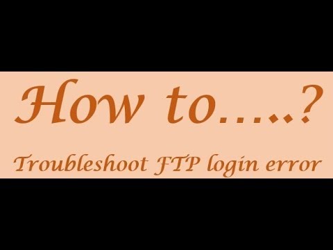 Troubleshooting ftp login error!