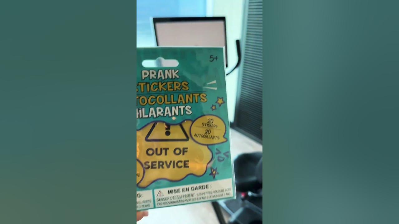 Let's play a prank with these prank stickers #pranks #prank #funny