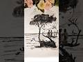 Beach scenery pencil drawing #trending #drawing #pencilsketch #shorts #youtubeshorts #sketch #artist
