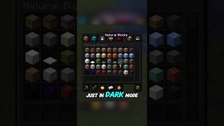 Dark Mode Minecraft GUI Texture Pack