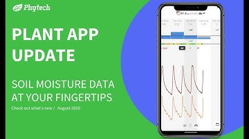 Phytech Plant app / August update: Soil moisture data at your fingertips