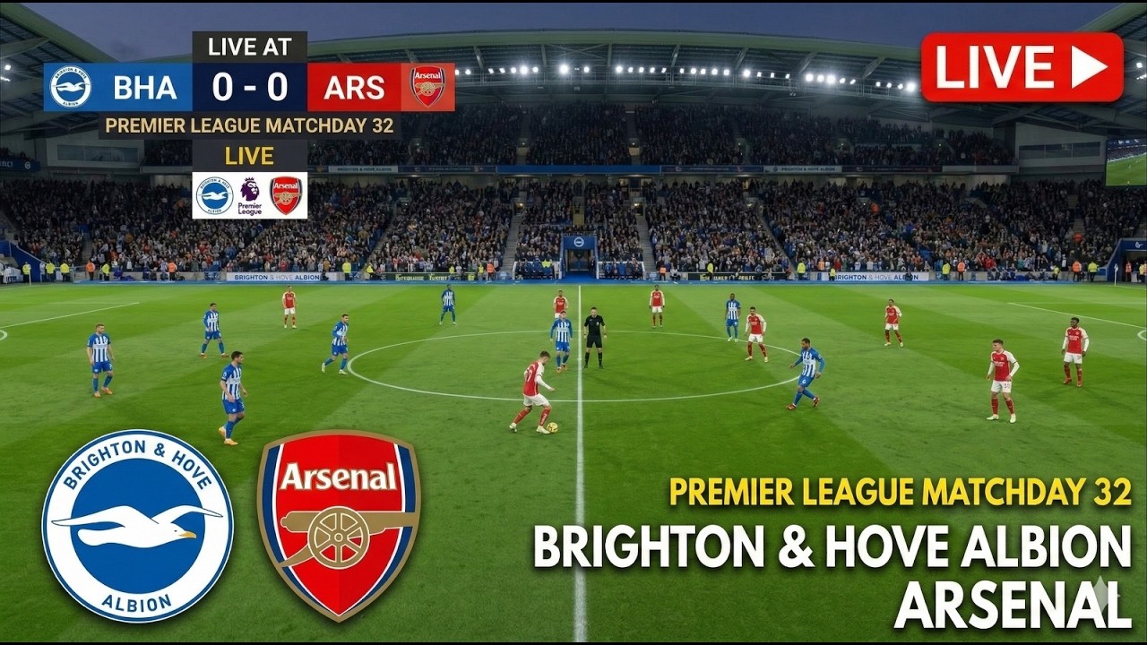 🔴LIVE: BRIGHTON VS ARSENAL | PREMIER LEAGUE | MATCH LIVE  SIMULATION GAMEPLAY