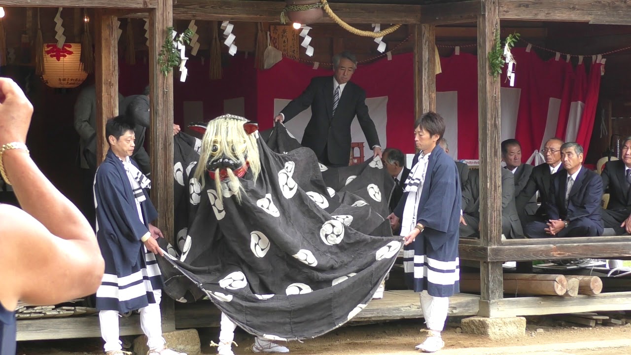山形県白鷹町畔藤平成30年雷神社 例大祭 Youtube