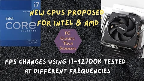 Frequency CPU Effects 3.6 GHz vs 4.8 GHz Part 3 Gaming 12700K FPS changes from CPU speed changes