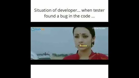 Developer and Tester #shorts