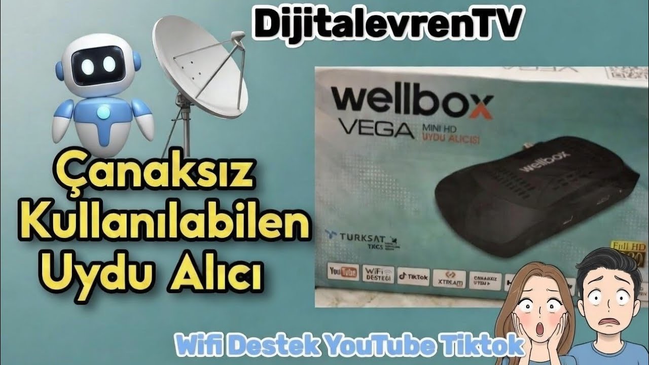 Wellbox Full HD Mini Uydu Alıcı İncelemesi | HDMI, WiFi, YouTube Hepsi Var!🔥