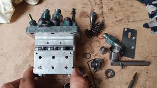 how to fix fuel injection pump,remove and installed Kubota D722