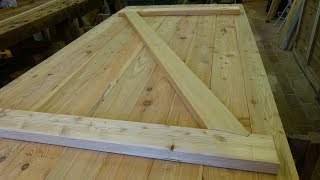 Building a  batten wood door with step joint