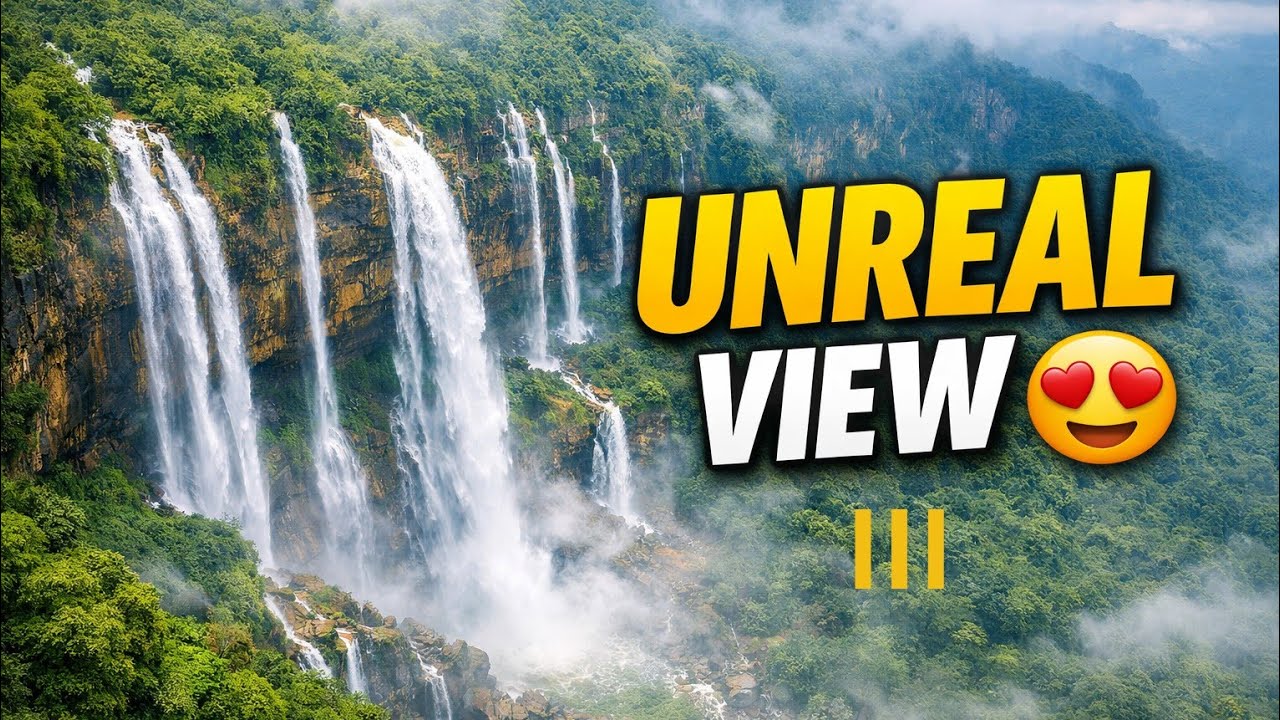 Unreal View of Seven Sisters Waterfalls, Meghalaya – Part 3 😍