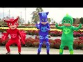 PJ Masks Christmas Heroes In Real Life -  Lemonade Stand with Chase Paw Patrol