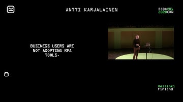 Antti Karjalainen - THE OPEN RPA ECOSYSTEM