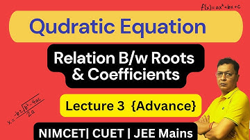 🔴 Quadratic Equation Lecture 3 | Advance Class | NIMCET 2025/26 | Nitin Agrawal (INPS Classes)