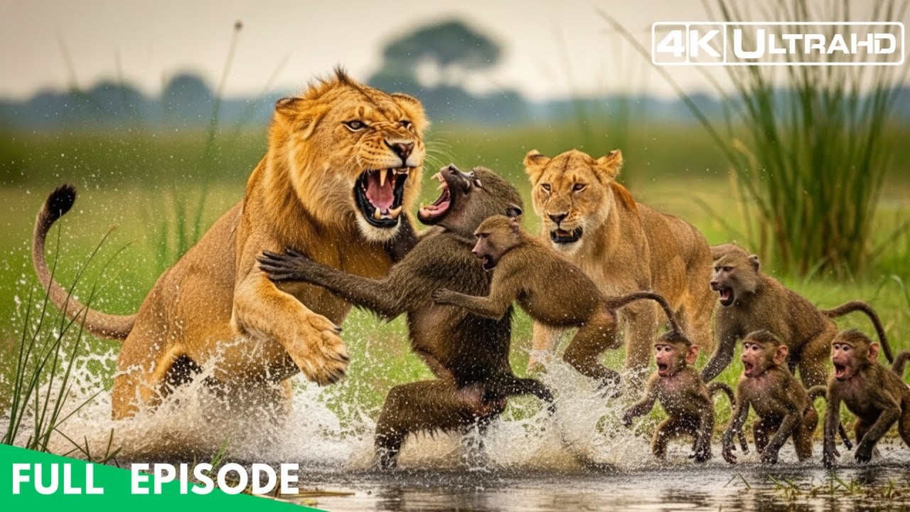 baboon-vs-lion-savage-brutal-survival-clash-on-the-african-savanna