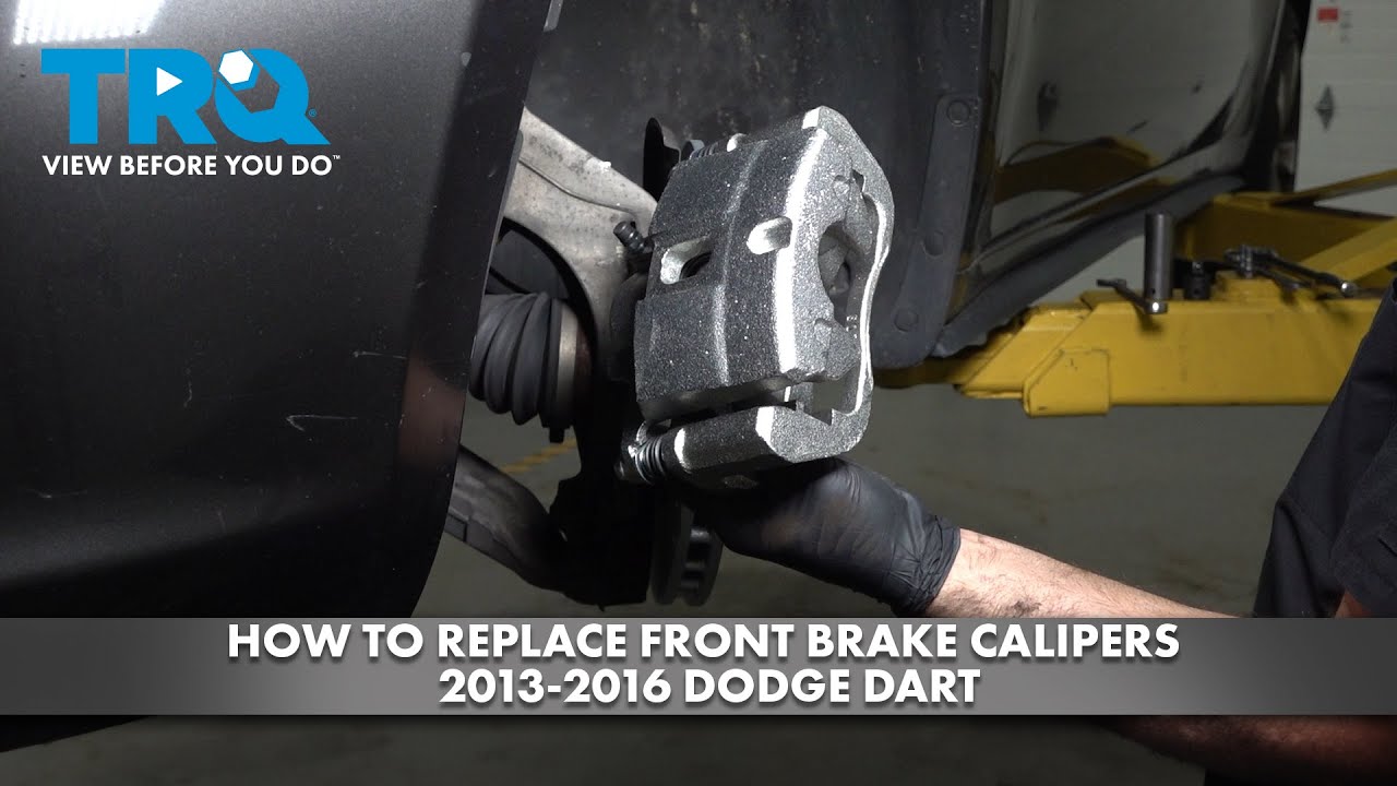 How to Replace Front Brake Calipers 20132016 Dodge Dart YouTube