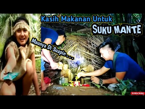 TERNYATA ASLINYA CANTIK ‼️ Bawakan Makanan Untuk Anak Suku Mante