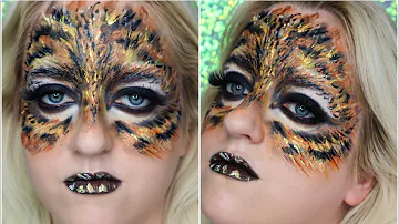 TIGRESS 🐅HALLOWEEN MAKEUP TUTORIAL | Louise Mcvey