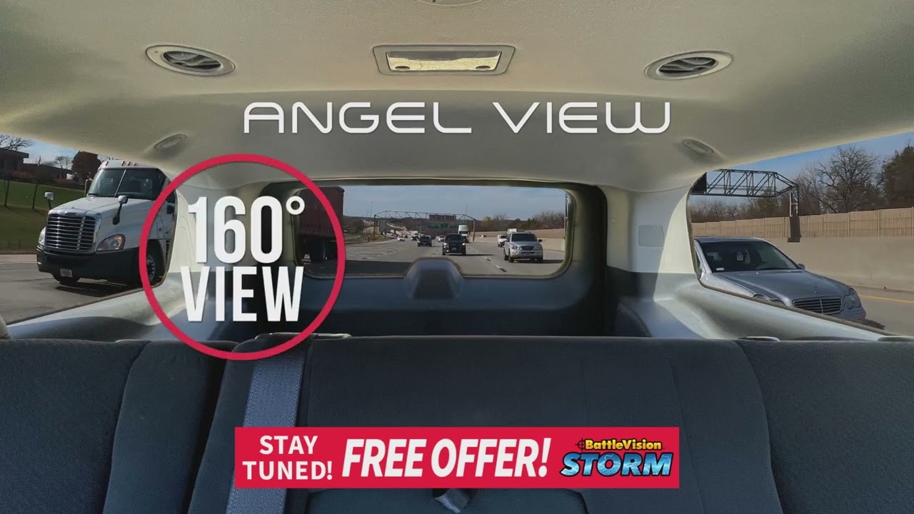 ANGEL VIEW WIDE VIEW REARVIEW MIRROR - REDUCES BLIND SPOTS - AS